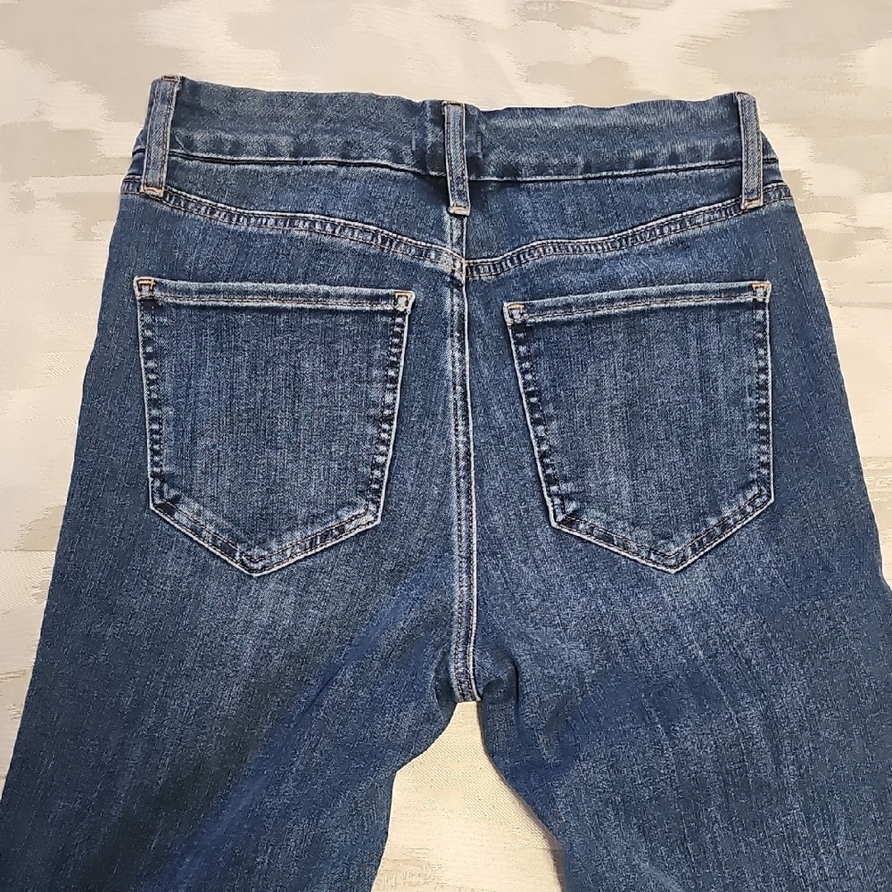 Express Women's Dark Blue Skinny Jeans - Picture 4 of 7